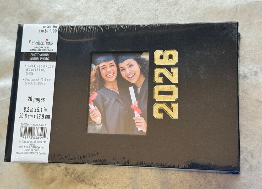 Recollections Class of 2026 Graduation Photo Album Wallet Size - 40 Photos NEW!